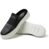 Dearfoams Womens Original Comfort Annie Clog Sneaker(Black Banded)