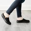 Dearfoams Womens Original Comfort Annie Clog Sneaker(Black/Black)