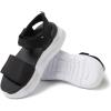 Dearfoams Women’s Platform Lightweight Adjustable Odell Wedge Sandal(Black)