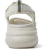 Dearfoams Women’s Platform Lightweight Adjustable Odell Wedge Sandal(Bone)