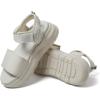 Dearfoams Women’s Platform Lightweight Adjustable Odell Wedge Sandal(Bone)