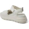 Dearfoams Women’s Platform Lightweight Adjustable Odell Wedge Sandal(Bone)