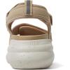 Dearfoams Women’s Platform Lightweight Adjustable Odell Wedge Sandal(Latte)