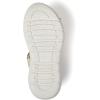 Dearfoams Women’s Platform Lightweight Adjustable Odell Wedge Sandal(Latte)
