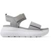 Dearfoams Women’s Platform Lightweight Adjustable Odell Wedge Sandal(Sleet)