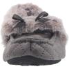 Dearfoams Women’s Quilted Velour Moccasin Slipper(Excalibur)