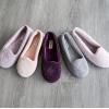 Dearfoams Women’s Rebecca Soft Memory Foam Lightweight House Shoes Cozy Loafer with Warm Lining and Wide Widths Slipper(Aubergine Chenille)