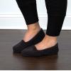 Dearfoams Women’s Rebecca Soft Memory Foam Lightweight House Shoes Cozy Loafer with Warm Lining and Wide Widths Slipper(Black Chenille)