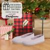 Dearfoams Women’s Rebecca Soft Memory Foam Lightweight House Shoes Cozy Loafer with Warm Lining and Wide Widths Slipper(Frosted Plum)