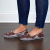 Dearfoams Women’s Rebecca Soft Memory Foam Lightweight House Shoes Cozy Loafer with Warm Lining and Wide Widths Slipper(Plum Crushed Velvet)