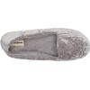 Dearfoams Women’s Rebecca Soft Memory Foam Lightweight House Shoes Cozy Loafer with Warm Lining and Wide Widths Slipper(Sleet Crushed Velvet)