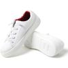 Dearfoams Womens Shoes – Mabel Lightweight Comfortable Easy Slip on Sneaker with Arch Support(White)