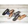 Dearfoams Womens Womens Fashion Casual Comfortable Slip on Misty Ballet Flats(Black Solid)