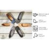 Dearfoams Womens Womens Fashion Casual Comfortable Slip on Misty Ballet Flats(Black Solid)