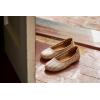 Dearfoams Womens Womens Fashion Casual Comfortable Slip on Misty Ballet Flats(Nude Houndstooth)