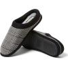 Dearfoams mens Breathable Memory Foam Asher Clog House Shoe(Black)