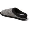 Dearfoams mens Breathable Memory Foam Asher Clog House Shoe(Black)