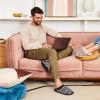 Dearfoams mens Breathable Memory Foam Asher Clog House Shoe(Grey Knit)