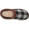 Dearfoams mens Breathable Memory Foam Asher Clog House Shoe(Grey Plaid)