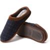 Dearfoams mens Breathable Memory Foam Asher Clog House Shoe(Navy)