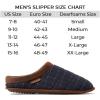 Dearfoams mens Breathable Memory Foam Asher Clog House Shoe(Navy)