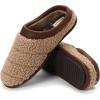 Dearfoams mens Breathable Memory Foam Asher Clog House Shoe(Tan)