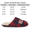 Dearfoams mens Funny Ugly Christmas Sweater Holiday Scuff Slipper(Beard Season)