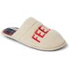Dearfoams mens Funny Ugly Christmas Sweater Holiday Scuff Slipper(Feelin Jolly)