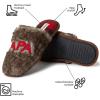 Dearfoams mens Gifts for Dad Funny Fathers Day Papa Bear Slipper(Brown Frost)