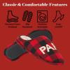 Dearfoams mens Gifts for Dad Funny Fathers Day Papa Bear Slipper(Buffalo Plaid)