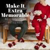 Dearfoams mens Gifts for Dad Funny Fathers Day Papa Bear Slipper(Buffalo Plaid)