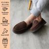 Dearfoams mens Keaton Memory Foam Indoor Outdoor Moccasin With Wide Widths Slipper(Coffee Microsuede)
