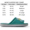 Dearfoams mens Matching Family Indoor/Outdoor Summer Camping Slide Slipper(Green)