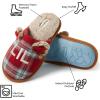 Dearfoams unisex-child Gifts for Kids Matching Christmas Holiday Lil Bear and Baby Bear(Lil Bear Red/Blue Plaid)