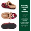 Dearfoams unisex-child Gifts for Kids Matching Christmas Holiday Lil Bear and Baby Bear(Red Tartan Plaid)