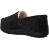 Dearfoams unisex-child Gifts for Kids Memory Foam Cozy Amari Moccasin(Black)
