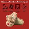 Dearfoams unisex-child Matching Family Holiday Christmas Reindeer & Turkey Scuff(Kids Reindeer)