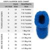 Dearfoams unisex-child Tate Washable Fuzzy Bootie(Olympic Blue)