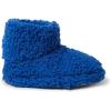 Dearfoams unisex-child Tate Washable Fuzzy Bootie(Olympic Blue)