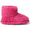 Dearfoams unisex-child Tate Washable Fuzzy Bootie(Paradise Pink)
