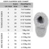 Dearfoams unisex-child Tate Washable Fuzzy Bootie(Sleet)