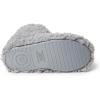 Dearfoams unisex-child Tate Washable Fuzzy Bootie(Sleet)