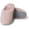 Dearfoams unisex-child Washable Brin Pile ScuffSlipper(Pale Mauve)