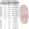 Dearfoams unisex-child Washable Brin Pile ScuffSlipper(Pale Mauve)