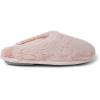 Dearfoams unisex-child Washable Brin Pile ScuffSlipper(Pale Mauve)