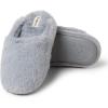 Dearfoams unisex-child Washable Brin Pile ScuffSlipper(Sleet)
