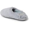 Dearfoams unisex-child Washable Brin Pile ScuffSlipper(Sleet)