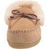 Dearfoams womens Bethany Genuine Suede Moccasin(Desert)