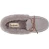Dearfoams womens Bethany Genuine Suede Moccasin(Medium Grey)