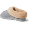Dearfoams womens Chloe Soft Knit Clog(Light Heather Grey)